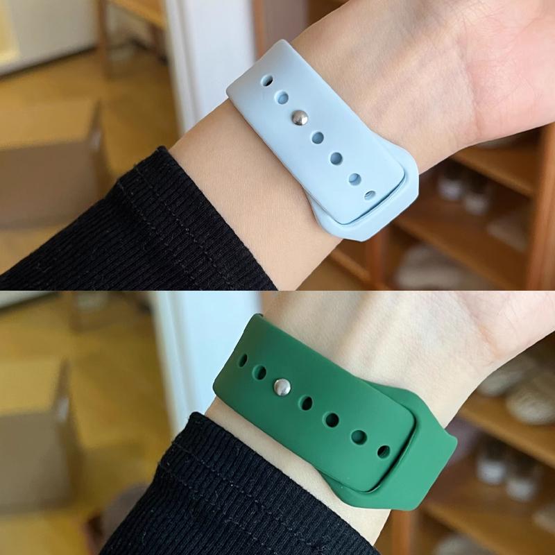 Cinturino Per Apple Watch band 45mm 44mm 42mm 49mm 40mm 41mm Silicone Sportivo bracciale correa iWatch Serie 9 8 7 6 5 3 4 3 SE Ultra 2
