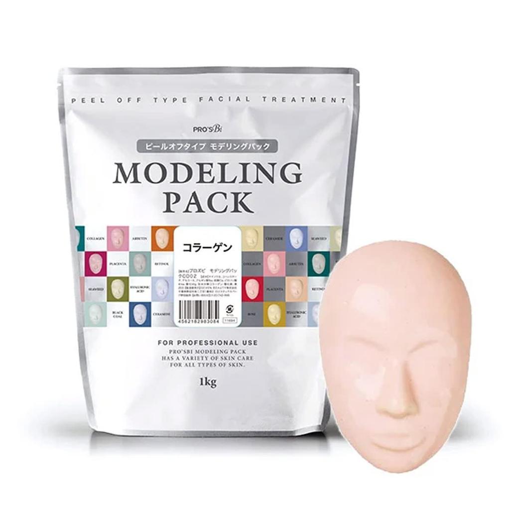 Prosbi Modeling 15 Face Facial Professional Use Pack, Types, Collagen, 1kg, Mask, Peel-Off Mask,