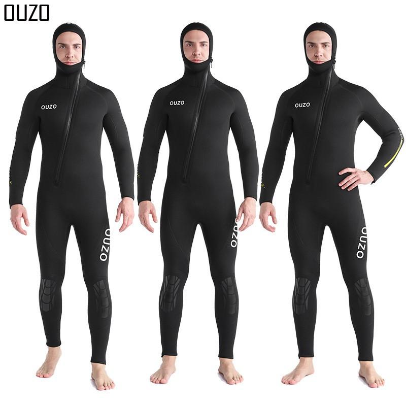 Mens 5mm Full Body Hooded Wetsuit