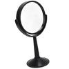 4 Inch Round Glass Concave Mirror Lens Black Frame, Adjustable View Clear Reflection for Science Experiments