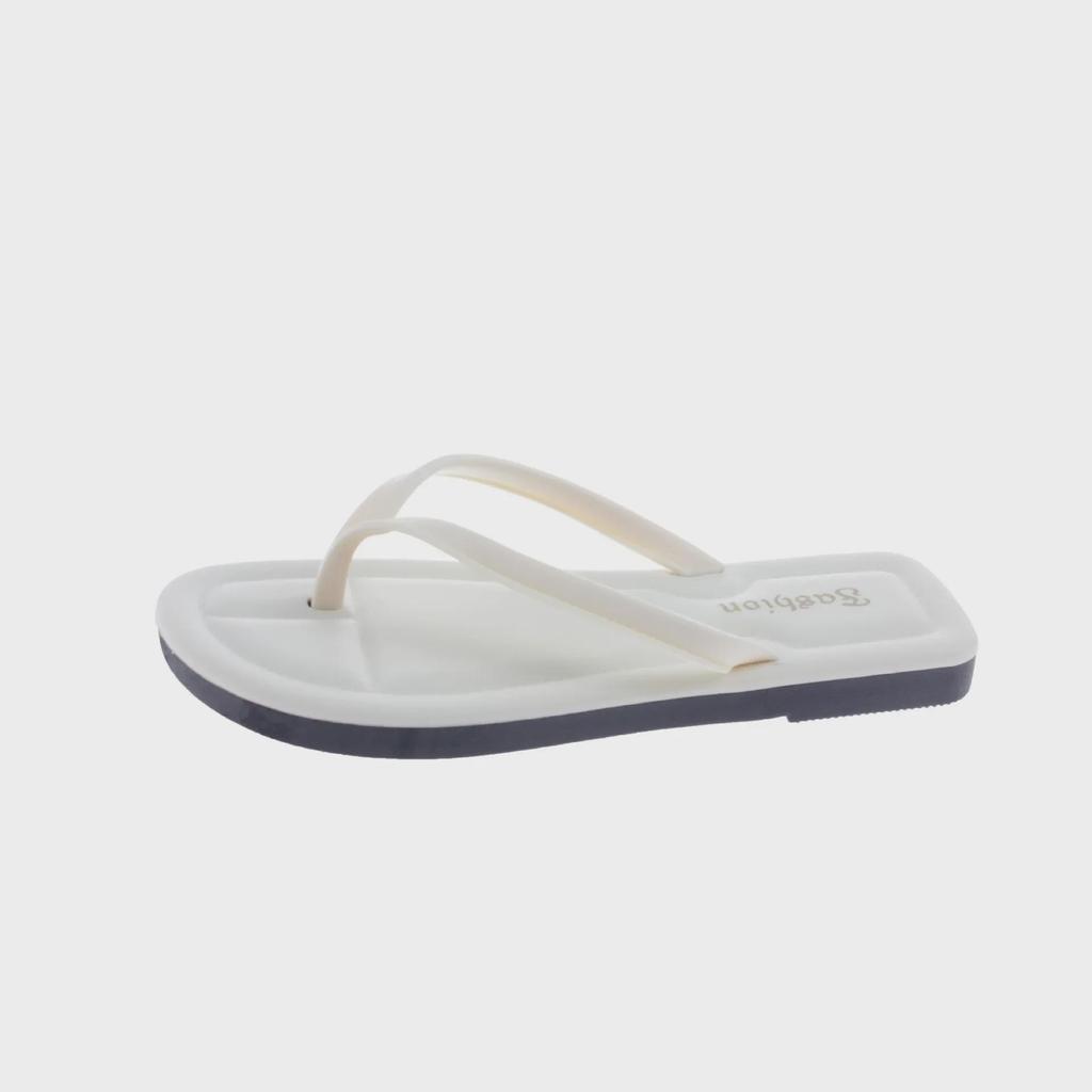 Trendige Damen Sommer Zehensteg Flache Flip-Flops: Stilvolle High-End-Strandsandalen