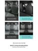All-Season BYD Qin L Seat Covers: Breathable Linen with Perforated Leather, Fully Enclosed and Ventilated