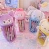 Cinnamonroll Pencil Case Plush Pen Small Item Writing Makeup Character Pouch, Pouch, Case, Utensils, Stationery, Pouch, Back-to-School Gift, Boys,