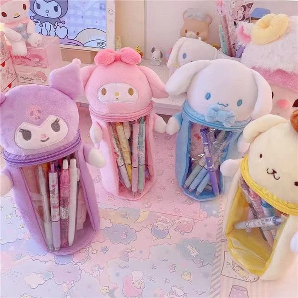 Cinnamonroll Pencil Case Plush Pen Small Item Writing Makeup Character Pouch, Pouch, Case, Utensils, Stationery, Pouch, Back-to-School Gift, Boys,