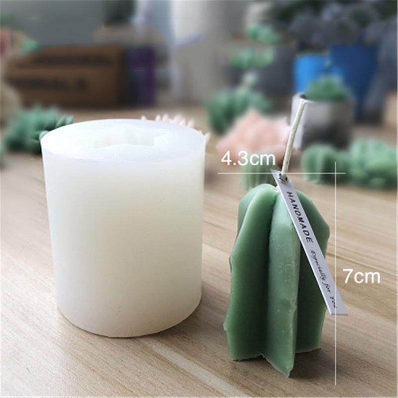 3D Cactus Succulents Silicone Mold For Jelly Chocolate Ice Making Cake Baking Gypsum Wax Concrete Candle DIY Resin Art Mould