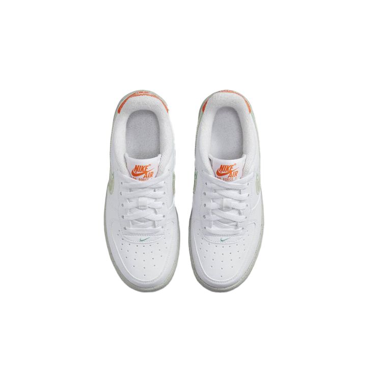 Nike Air Force 1 Crater GS Brushstroke Kids Sneakers White Orange-Trance Sail DX3067-100