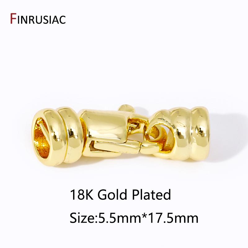 Trendy 18K Gold Plated Brass Pearl Clasps Connector,Beads End Clasps Fastener Connector For DIY Jewelry Making Accessories