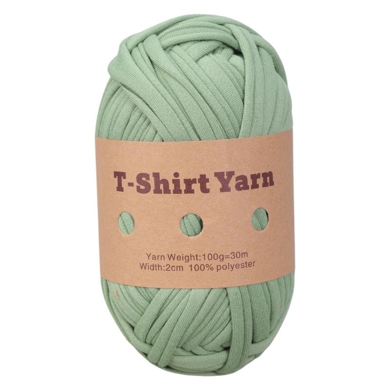 Garn Strickgarn Mehrfarbig Polyesterstreifen für DIY Häkelprojekt zum Herstellen von Taschen, Untersetzern, Körben, Kissen