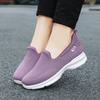 Summer Cloth Shoes, Single Shoes, Shallow Mouth Casual Shoes, Middle-aged and Elderly Solid Color Mother's Shoes