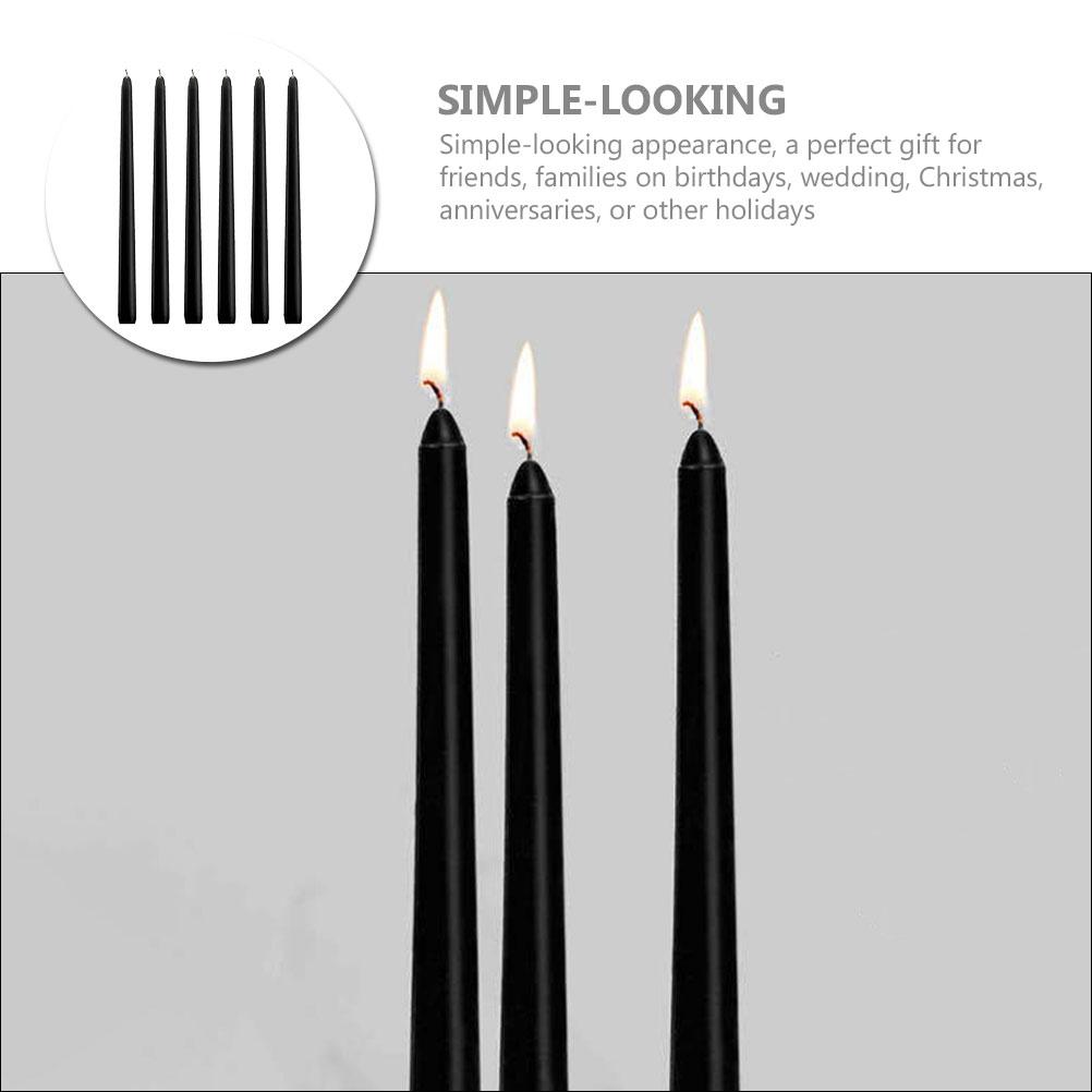 2 Buc. Decor Acasă Lumânări Parfumate cu Fitil de Bumbac Ceară Conică LED Lumânare Tip Pastilă Conică Neagră