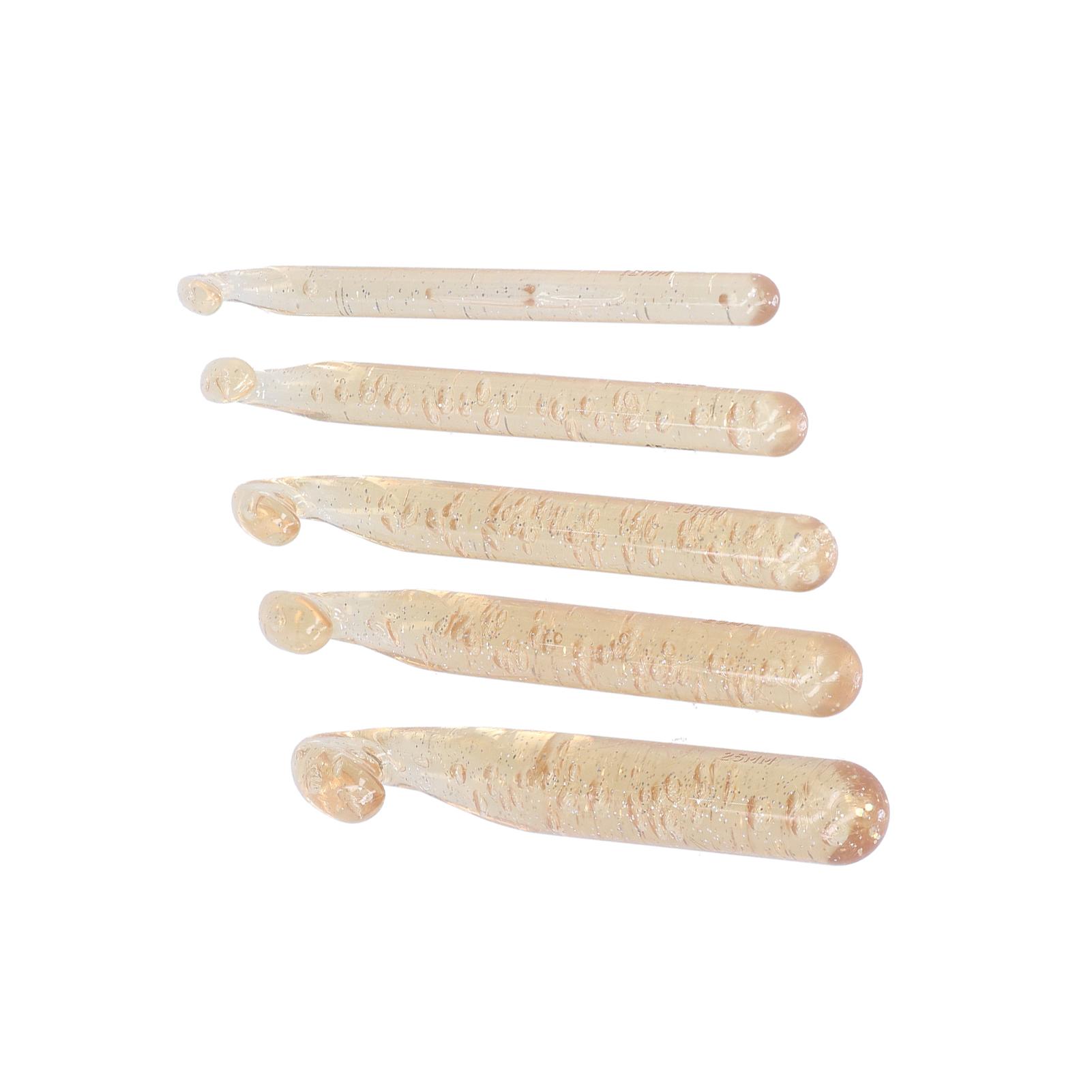 

Крючки для вязания Прозрачные пластиковые иглы для свитеров Инструменты для плетения своими руками для любителей рукоделия