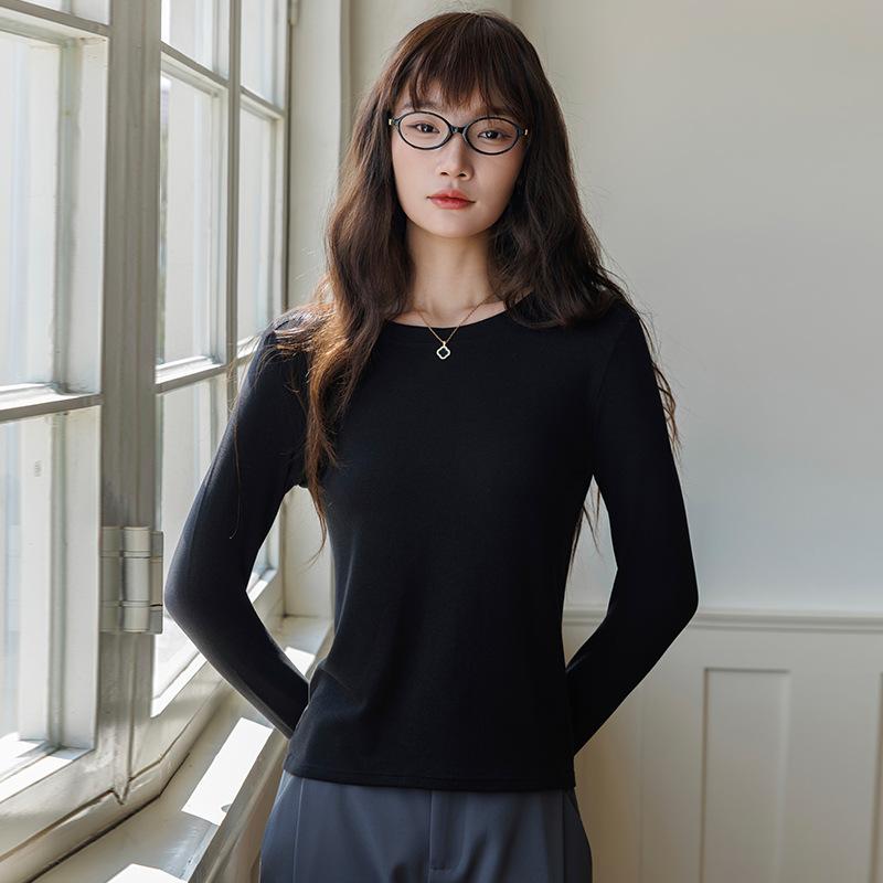 9 Custom Lyocell Acetate Crew Neck Women's Cotton Wool Slim T-Shirt