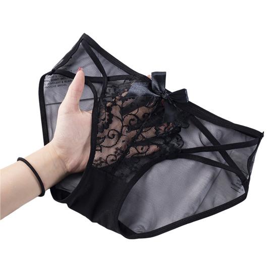 Damen Unterhose, niedrige Taille, aushöhlen, Spitze, Netzstoff, gute Atmungsaktivität, einfarbig, Slips, Slim Fit, dünn, schnelltrocknend, lässig, Sport, Damenunterhose