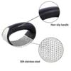 Stainless Steel Garlic Press Manual Garlic Grinder Grater Ginger Press Kitchen Accessories(black)