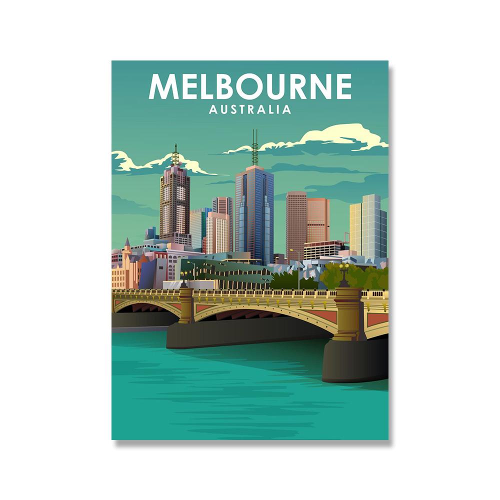 Venice Berlin Houston Travel Canvas Painting Sydney Wall Art Nordic Posters and Prints Wall Pictures for Living Room Decor