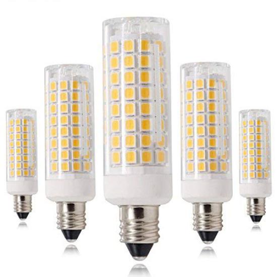 

HXLED New E11 Base LED Bulbs, 7W Warm White, 110V, Dimmable, 730LM, Equivalent to a 70W Halogen Lamp (Pack of 5)