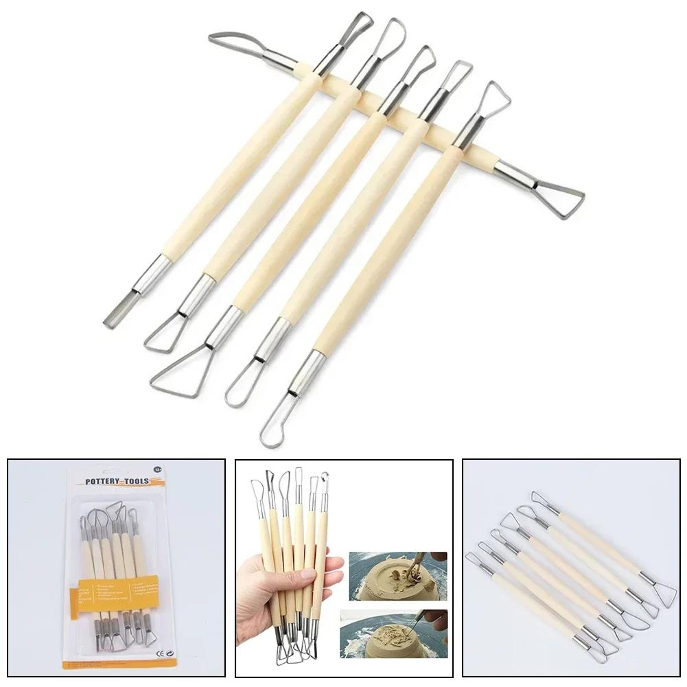 Complete Kit for Clay Sculpting 12 Piece Stainless Steel Double Headed Spatula Set Create Beautiful Designs and Craftworks