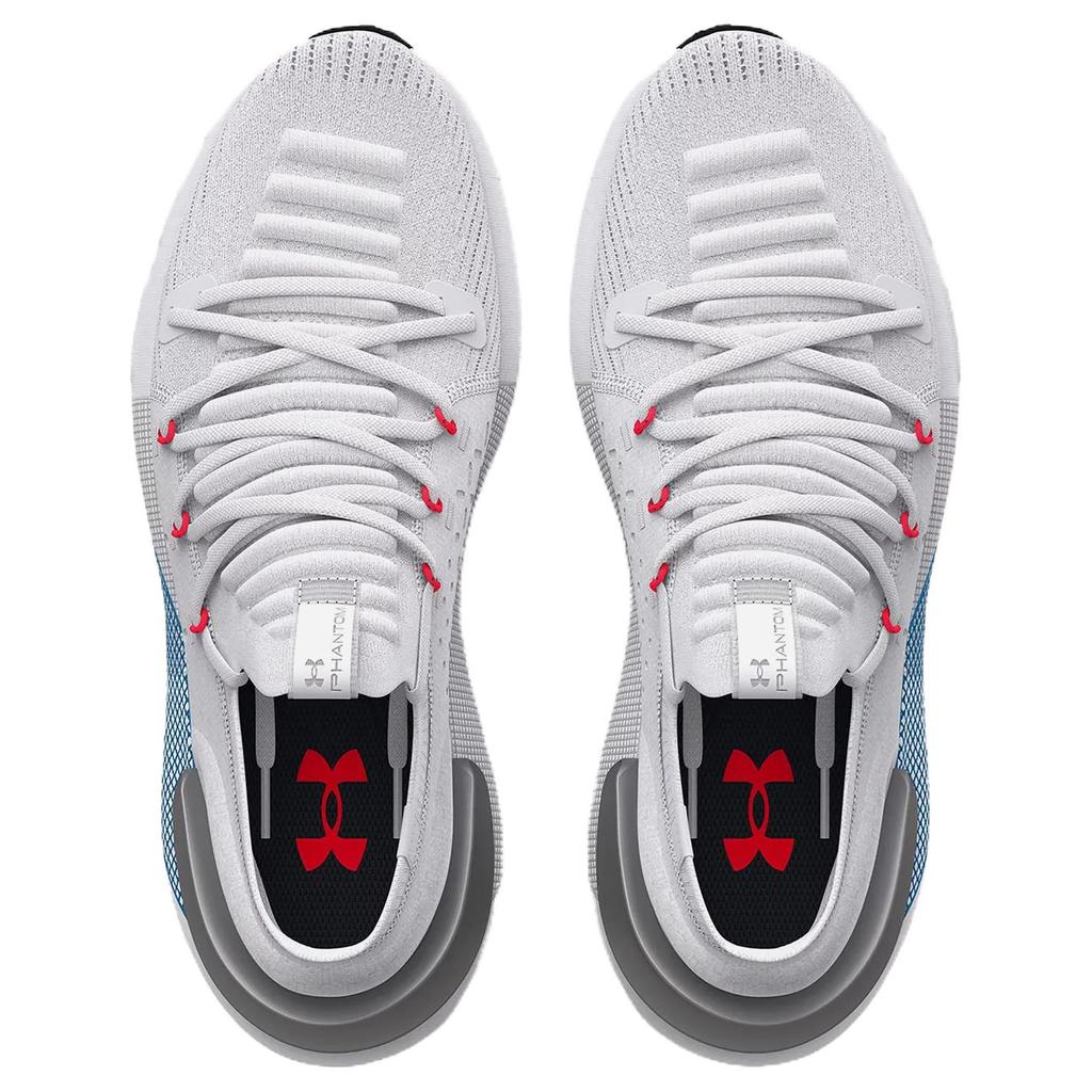 Under Armour HOVR Phantom 3 White Blue Red Men Sneakers Halo-Grey 3025520-100
