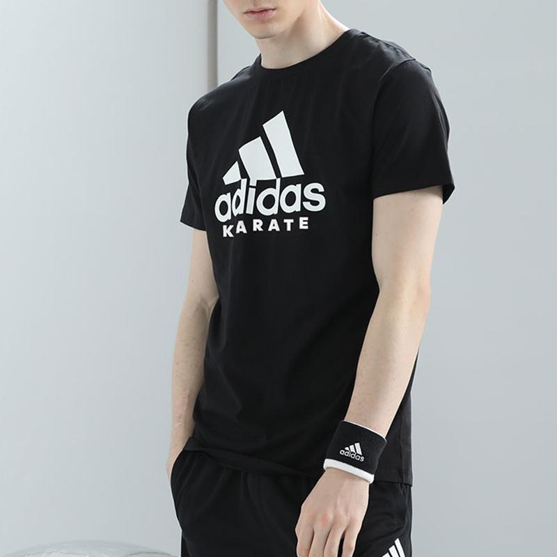 Adidas Round Neck Breathable Lightweight Loose Casual Sports Quick-Dry T-Shirt Men Tops ADICTKP-BW