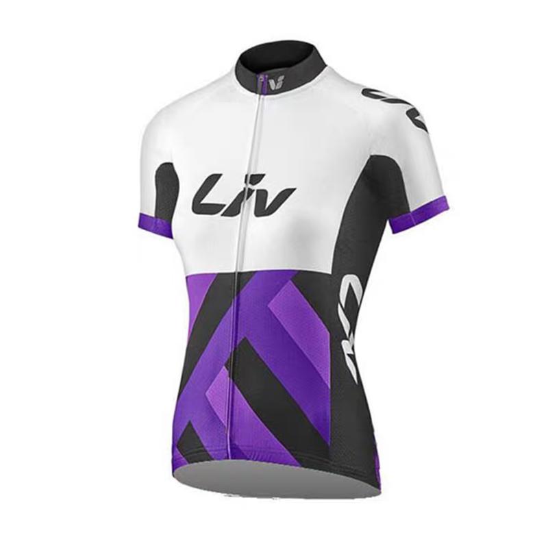 Women's Cycling Suit Set Summer Short Sleeved Cycling Jersey Cycling Bib Women's Sponge Cushion Cycling Shorts
