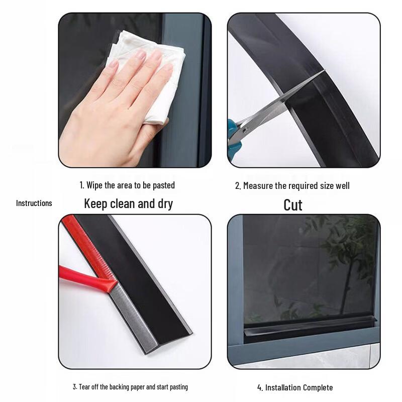 Window Rain Leak Guard Strip