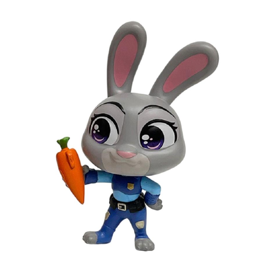 

2pcs/style Zootopia Figure Judy Rabbit Nick Fox Handmade Scale Ratio Model Cute Cartoon Anime Movie peripheral toys kids fans holiday gifts