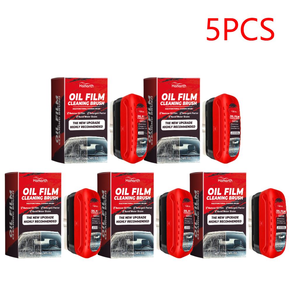 Car Windshield Cleaner Oil Film Remover Car Glass Glossy Powerful Car Window Glass Cleaner Removes Dirt Auto Cleaning Brush