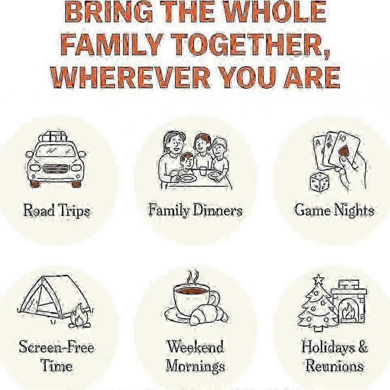 The 150 Conversation Cards Family Edition Makes the Perfect Gift for Festive Gatherings and Reunions with Family and Friends.