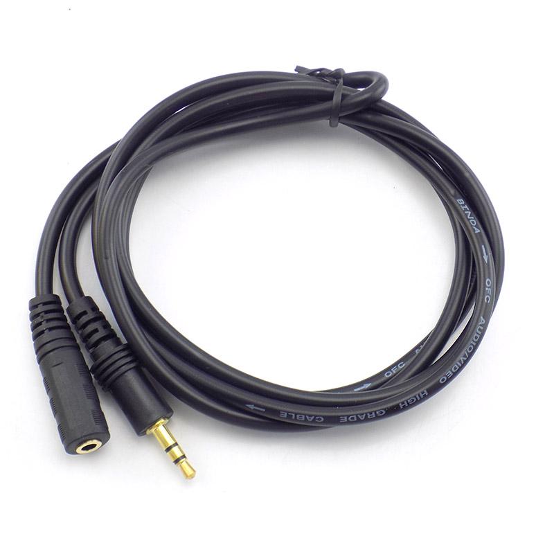 1.5/3/5/10M 3.5mm Stereo Male to Female Audio Extension Cable Cord for Headphone TV Computer Laptop MP3/MP4 Earphone E3Good product