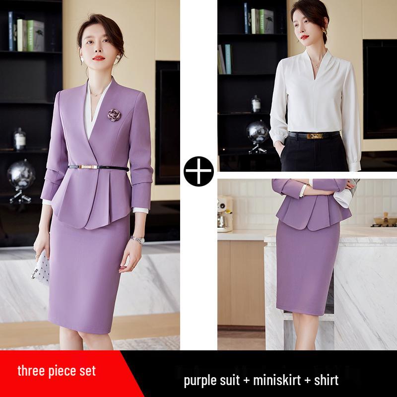 Luxury Women's Professional Suit Set for Beauty Salons, Jewelry Stores, and Medical Receptionists
