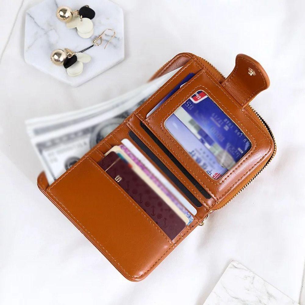 

Korean Style Short Wallet Purse Card Bag Casual Card Holder Women чёрный