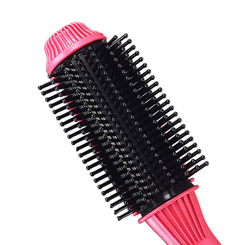 Multifunctional Heating Curling Iron Ceramic Heated Round Brush Electric Hair Straightener Brushes Professional Styling Tool