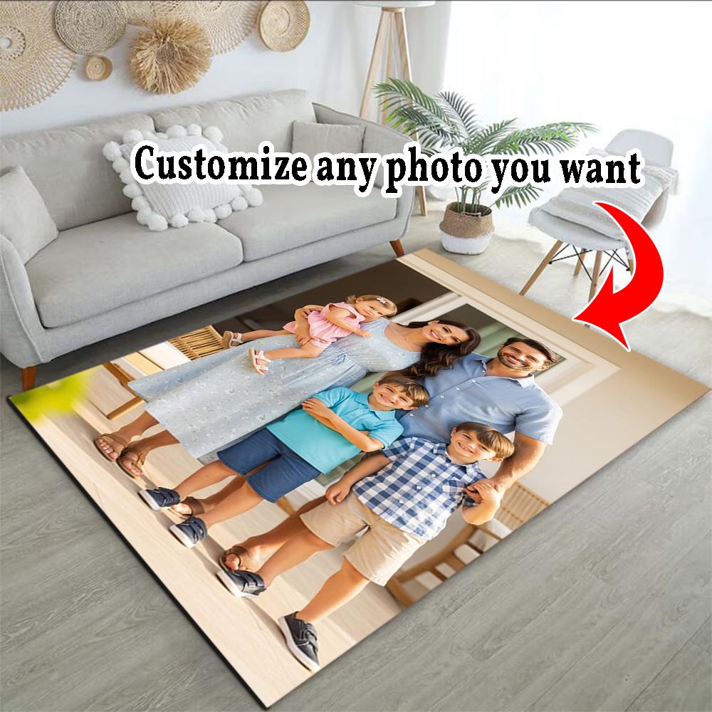 Customize Photos Customize Your Photo Carpet Design for Game Room Outdoor Decorate Room Hallway Antislip Carpet Anime Office Decor