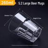 ZISIZ Acrylic Plastic Beer Mug