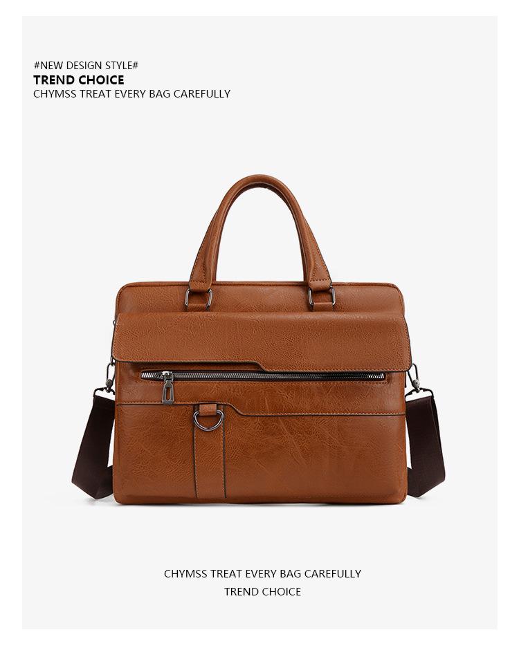 Men's Crossbody Multi-Functional Laptop Briefcase - Large Capacity Handbag