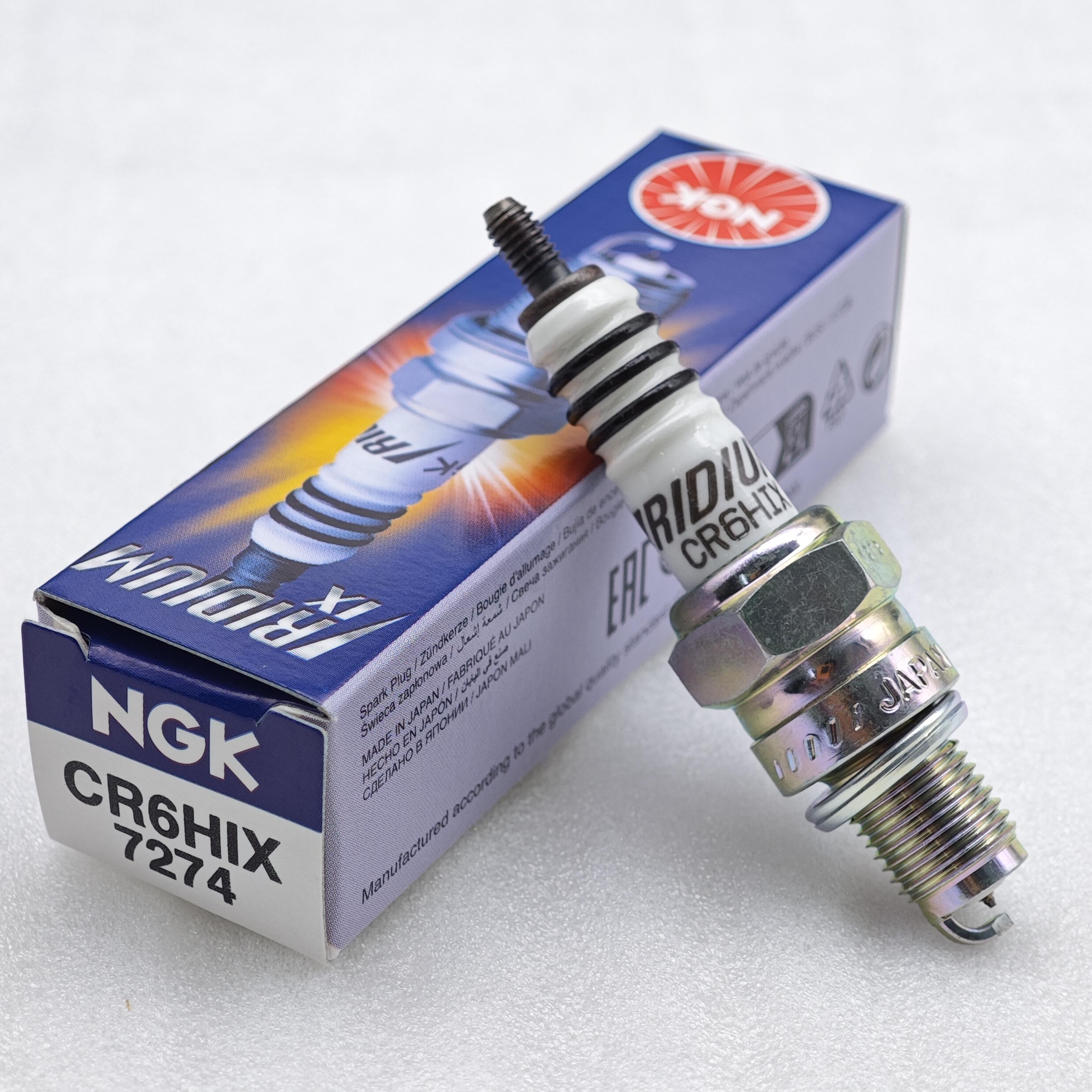 1pcs NGK Iridium Spark Plug CR6HIX 7274 Upgrade CR6HSA C6HSA 1pcs CR6HIX