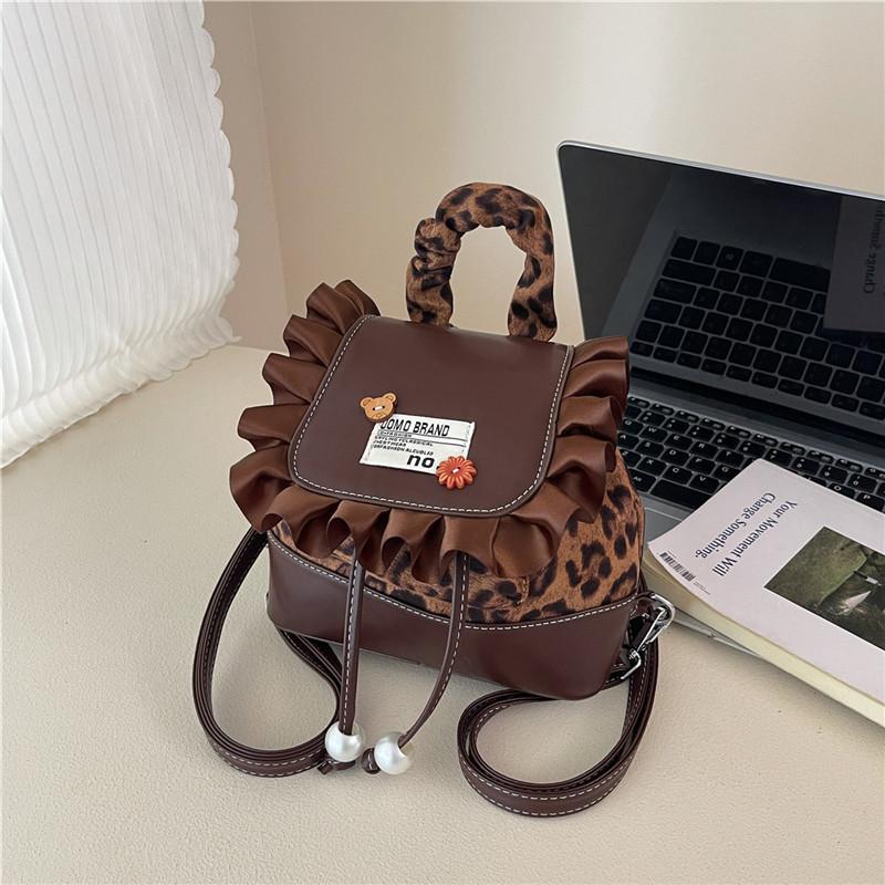 New Niche Design Storage Small Backpack Cartoon Cute Cat Mini Bag Sweet Flip Backpack