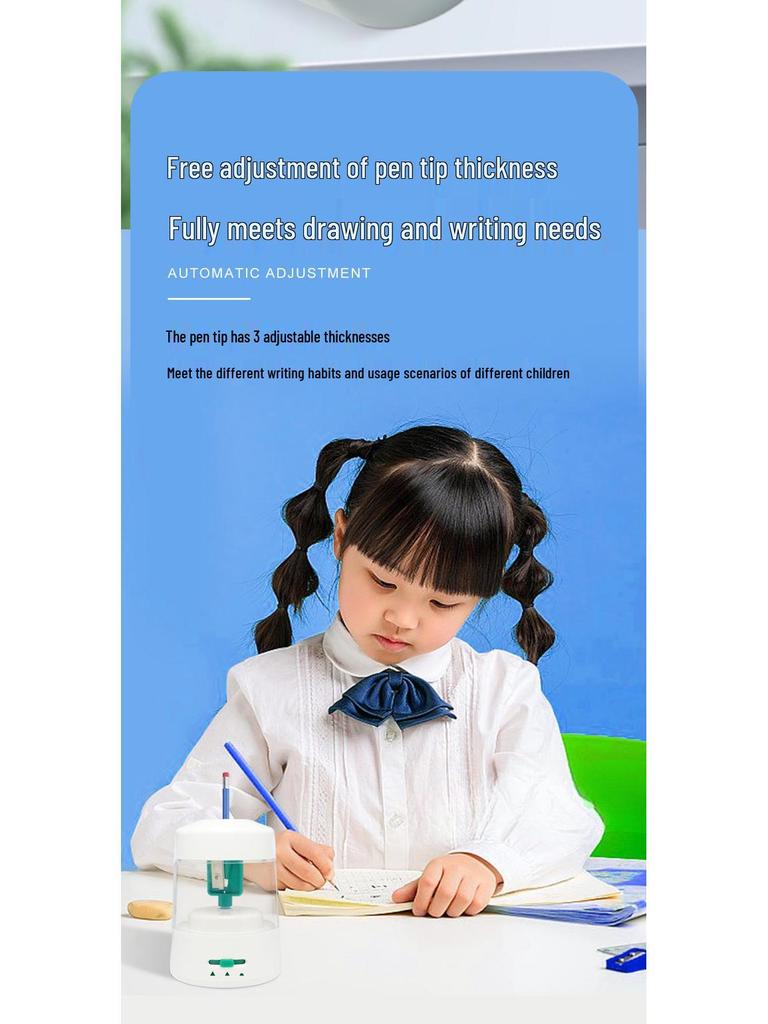Automatic Silent Pencil Sharpener for Kids - Ideal for School Use