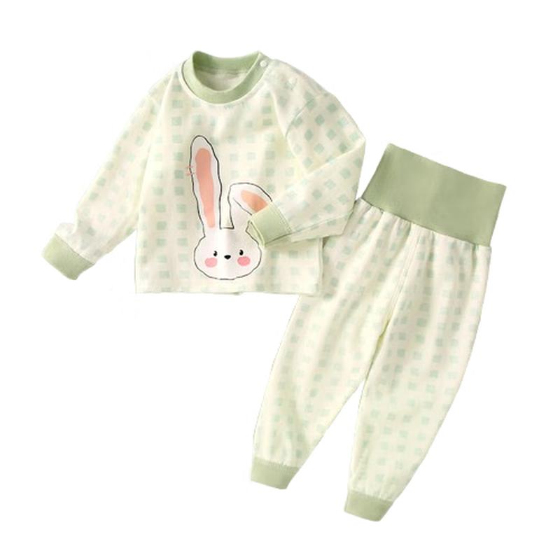 JOYNCLEON Baby High-Waist Cotton Thermal Underwear Set 100