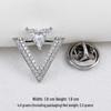 Starlight Zirconia Cross Brooch: Men's & Women's High-End Lapel Pin with Anti-Exposure Buckle.