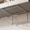 Wall Mounted Under Cabinet Storage Rack Stainless Steel Pot Lid Holder  for Kitchen