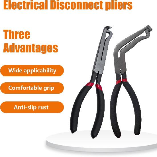 2 Pcs Electrical Disconnect Pliers 37960 37980 Automotive Electrical Connector Disconnect Pliers,Fuel Line Petrol Clip Pipe Pliers for Push Tab Style