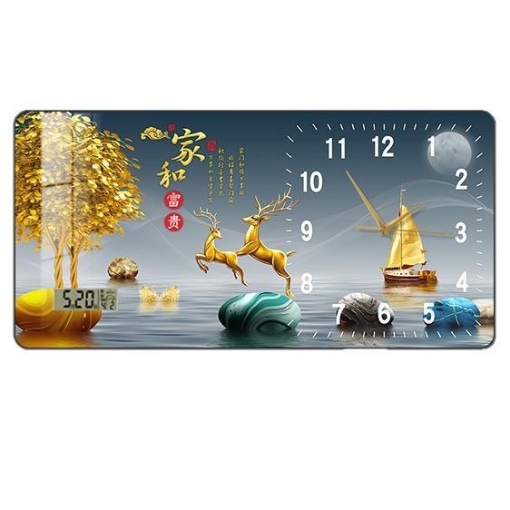 Clock Wall Clock Perpetual Calendar Electronic Watch Wall Hanging Modern Minimalist Restaurant Decorative Painting Hanging Watch