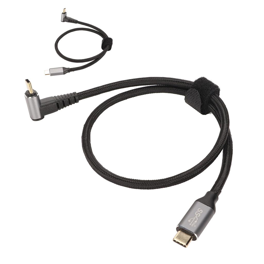 90 Degree USB C Cable 4K 60Hz Supports PD100W Type C 3.2 Gen2 Full Function USB C Fast Charging Cord for Steam Deck