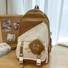 Children's Schoolbags Elementary School Girls Junior High School Students High School Students Color Block Boys Backpack