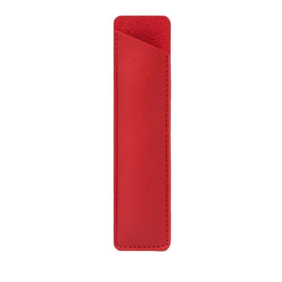 Faux Leather Pen Case for Students Professionals Simple Pencil Pouch Lightweight Protective Sleeve for Fountain Pens Markers Office School Supply
