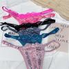 3Pcs/Set Adjustable Belt Sexy Women Lace Thong Panties Low Waist G-String Underwear Hollow Out Lace Lingerie
