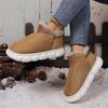 Novos sapatos de algodão para idosos para homens e mulheres, bolsa de inverno para uso externo, salto de veludo, sapatos de plataforma quentes para uso interno, de algodão para homens