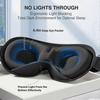 Weighted Sleep Mask, Women Men 3D Blocking Lights Sleeping Mask (4.2oz/120g), Pressure Relief Night Sleep Eye Mask with Adjusta
