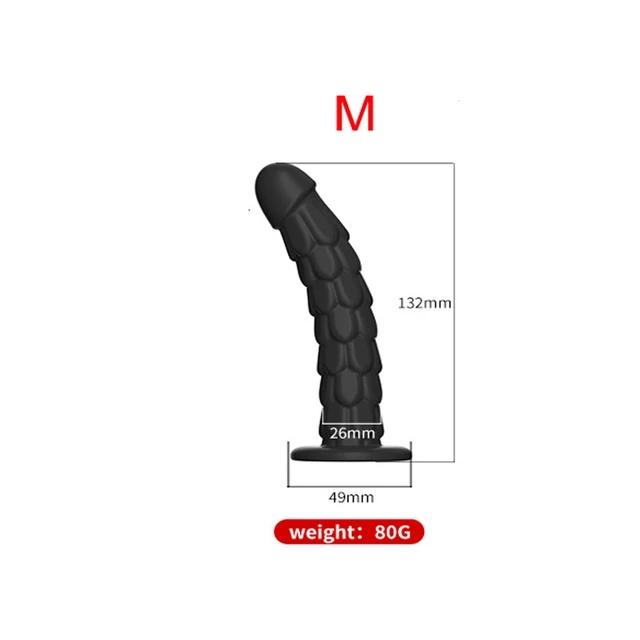 Fish Scale Strong Suction Cup Dildo Butt Plug Prostate Massager Anal Masturbation Sex Toy Dilator For Woman Men Couples Massager